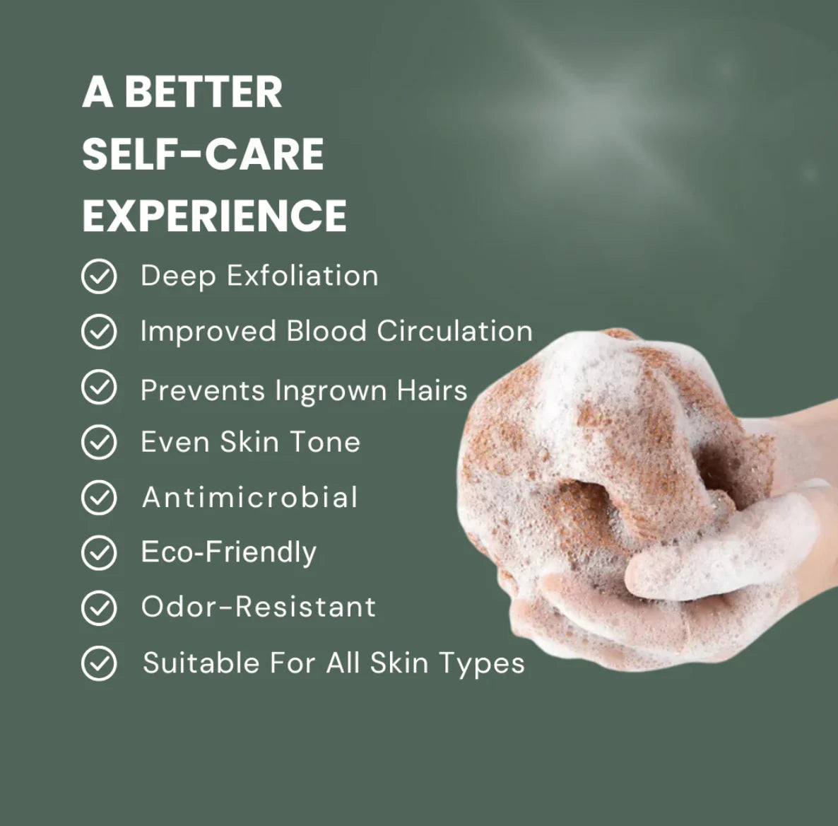 100% Authentic African Exfoliating Net Sponge