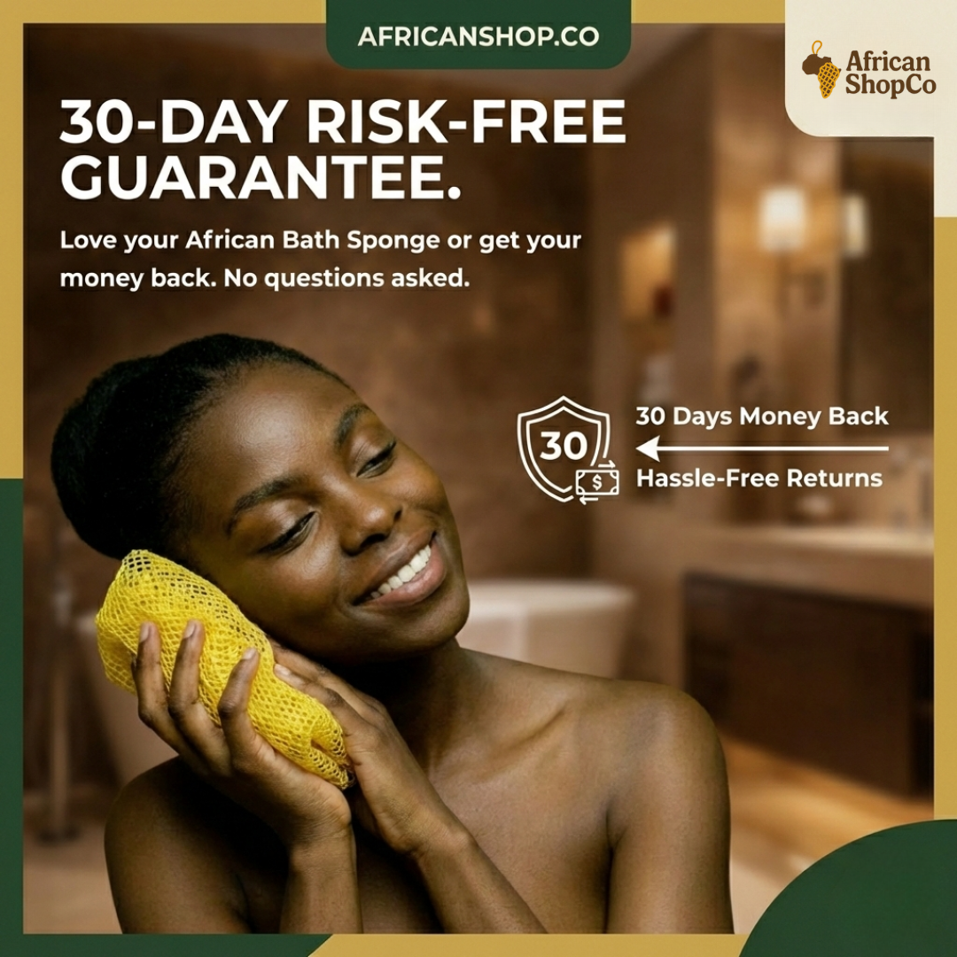 100% Authentic African Exfoliating Net Sponge
