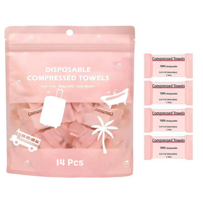 Compact Disposable Compressed Towel Pods