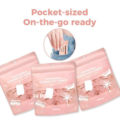 Compact Disposable Compressed Towel Pods