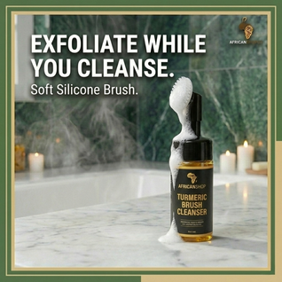 Turmeric Cleanser With a Brush