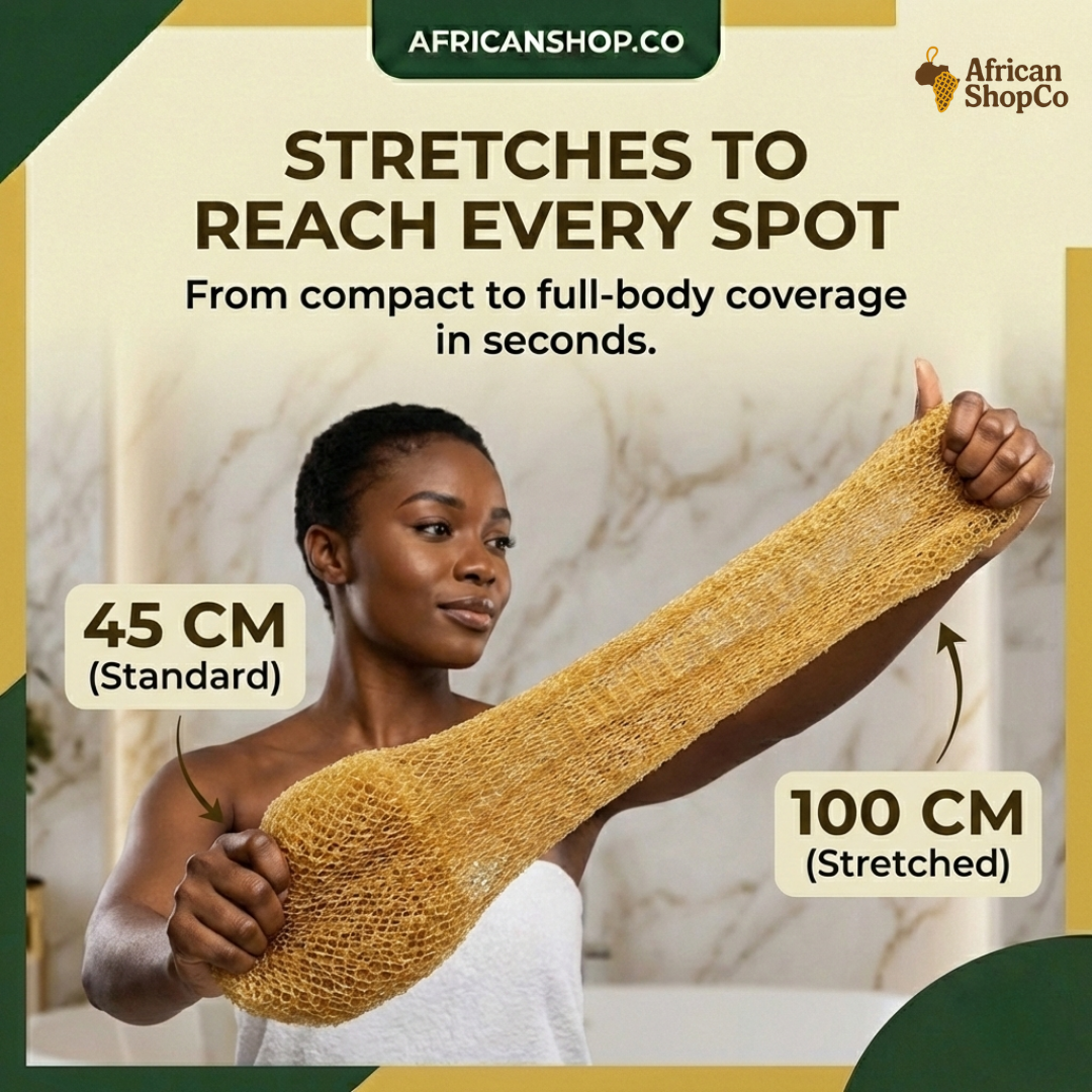 100% Authentic African Exfoliating Net Sponge