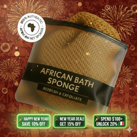 100% Authentic African Exfoliating Net Sponge