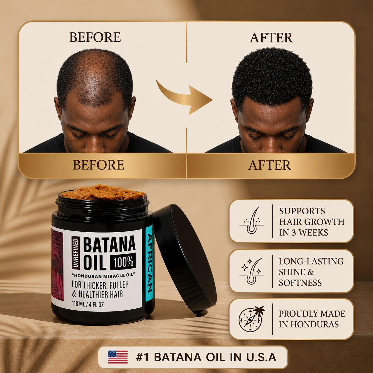 Batana Natural Hair Growth Oil