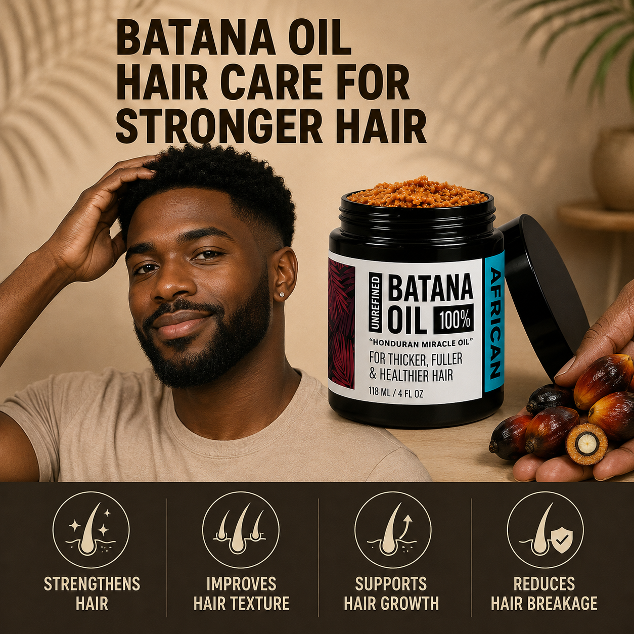 Batana Natural Hair Growth Oil