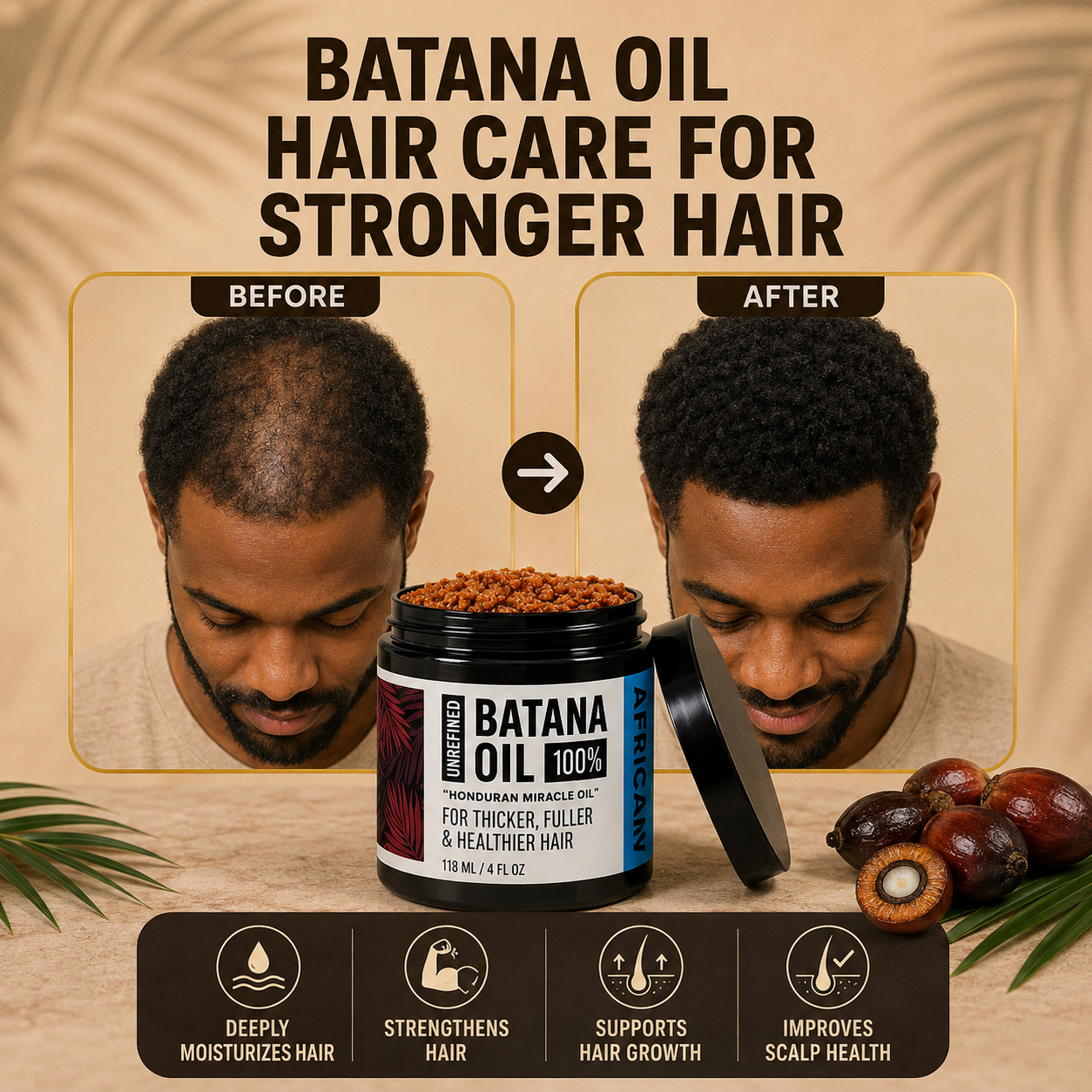 Batana Natural Hair Growth Oil