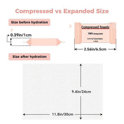 Compact Disposable Compressed Towel Pods